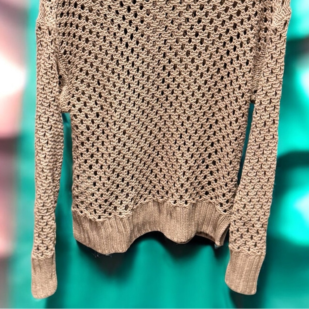 🩶 Abercrombie & Fitch Open-Knit Crewneck Sweater Size M 🩶 - Picture 4 of 4